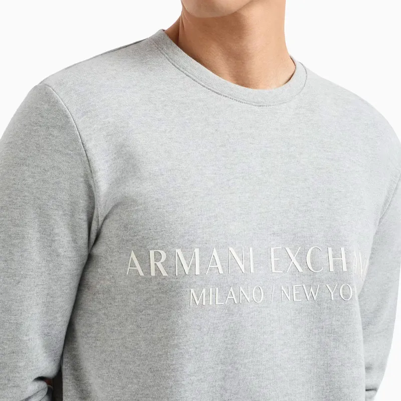 ARMANI EXCHANGE Logo print Cotton Sweatshirt-5