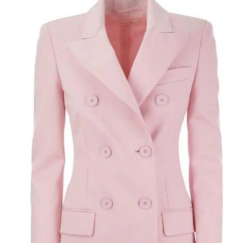 SportMax Double Breasted Long Sleeved Blazer-3