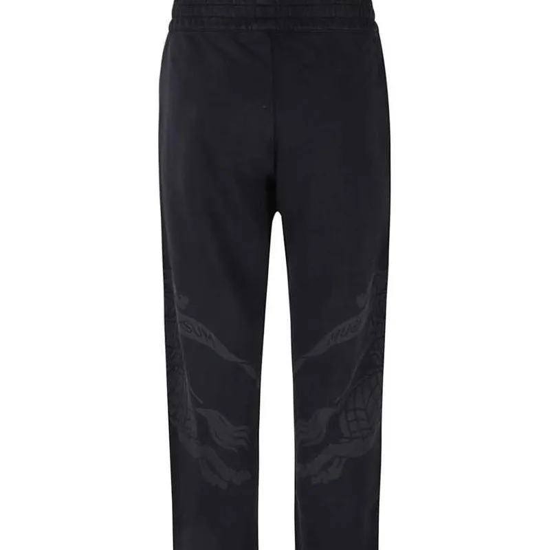 Burberry Logo Printed Straight Leg Trousers-5