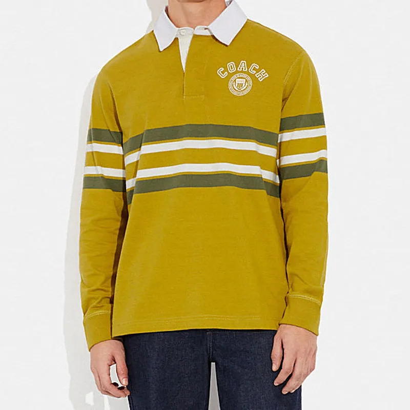 COACH SS23 Polo Shirt Men's Yellow-2