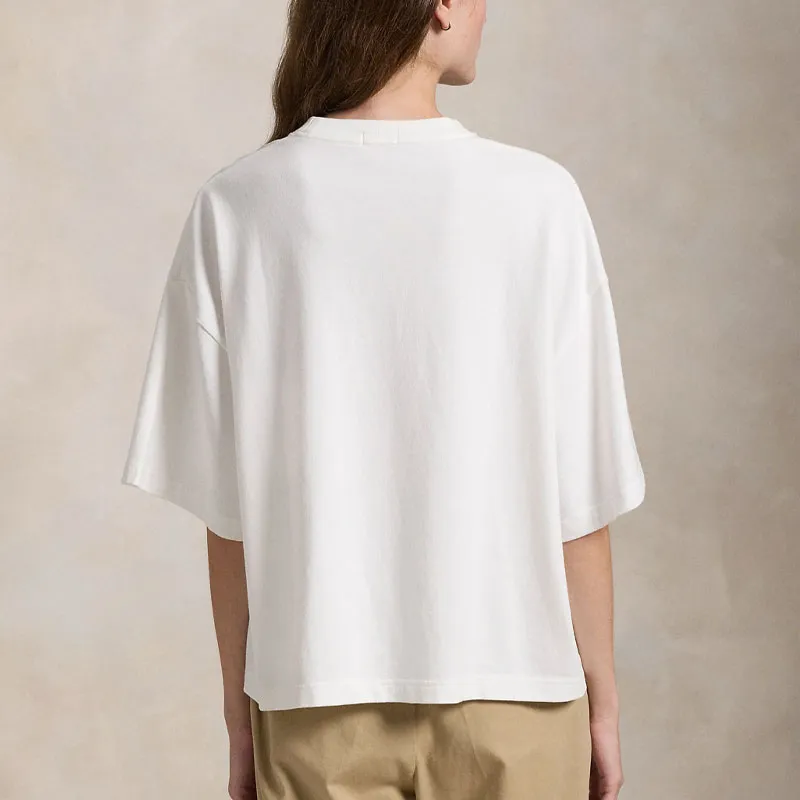 Polo Ralph Lauren Logo Printed Cropped T Shirt-2