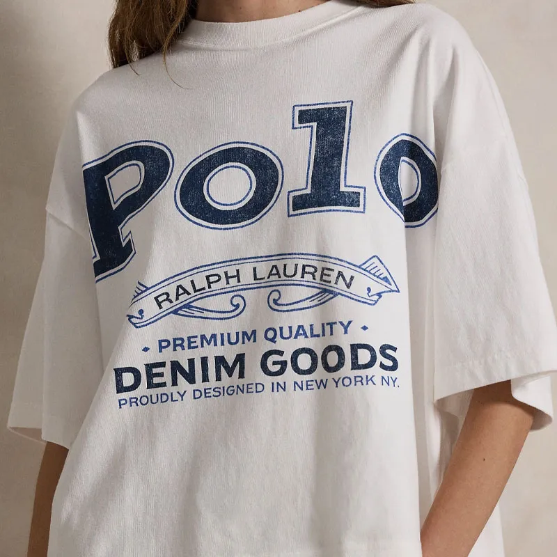 Polo Ralph Lauren Logo Printed Cropped T Shirt-4