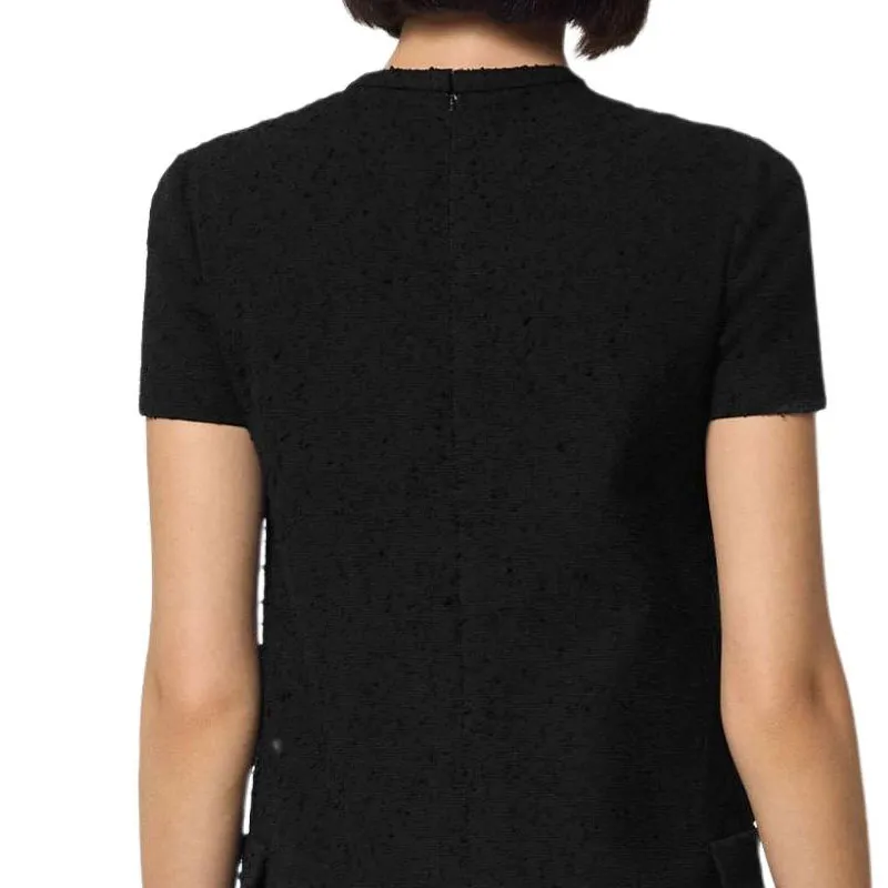 VERSACE Tweed Shift Mini Dress-5