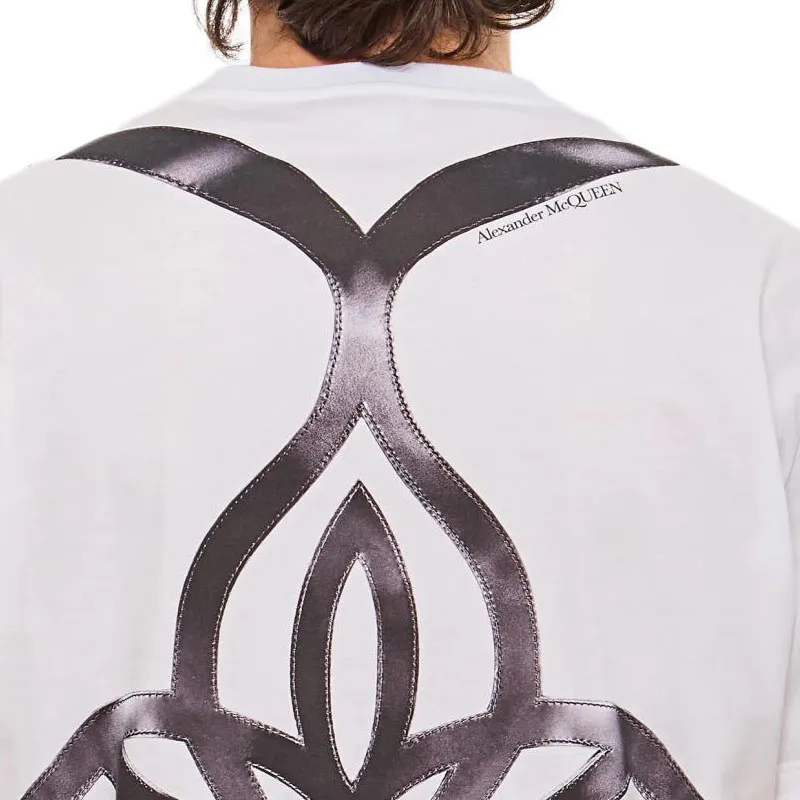 Alexander McQueen Graphic Design Crewneck T Shirt-4