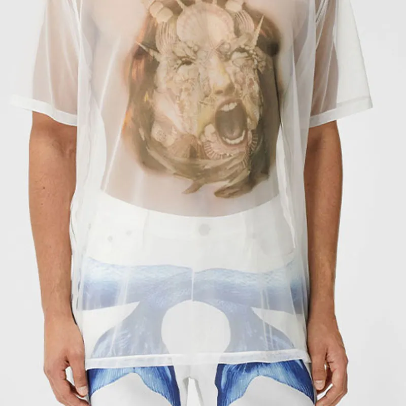Burberry T Shirts Men White-4