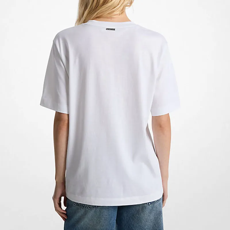 MICHAEL KORS Logo embossed T shirt-1