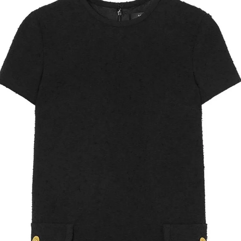 VERSACE Tweed Shift Mini Dress-3