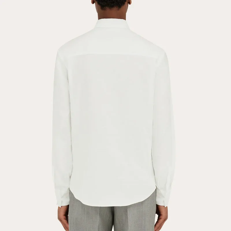 Ferragamo Long Sleeved Cotton Shirt-2