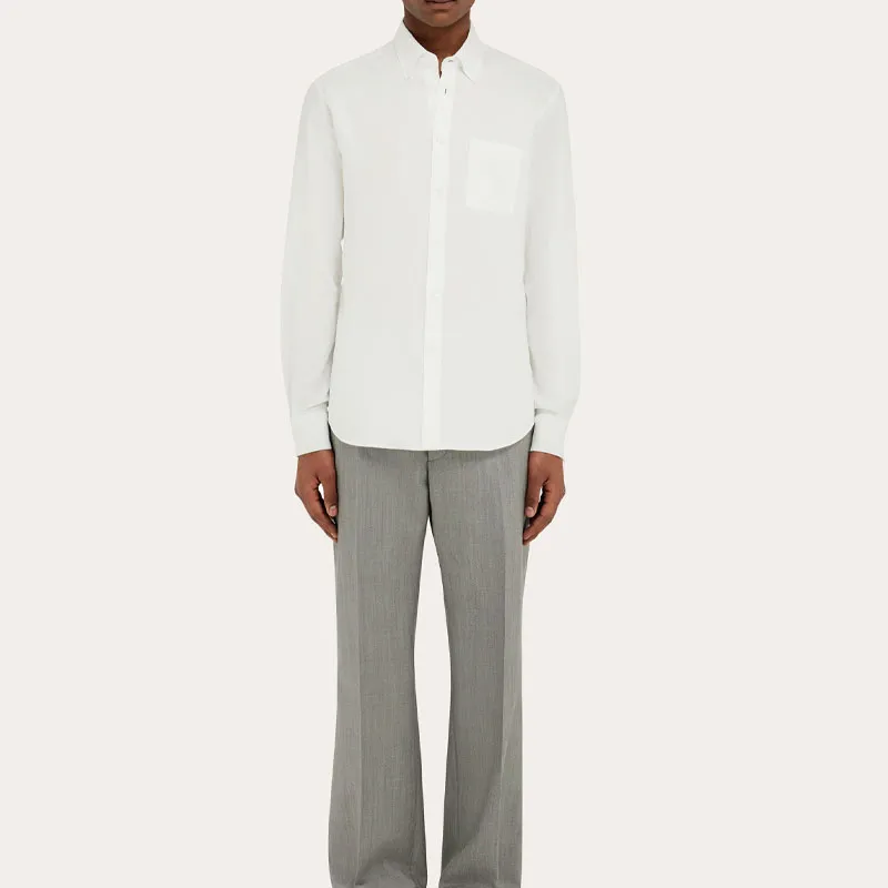 Ferragamo Long Sleeved Cotton Shirt-3