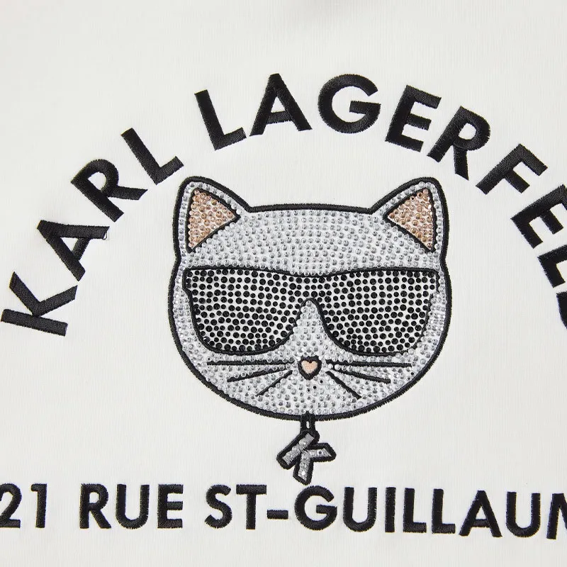 KARL LAGERFELD Golf Collection FW24 Sweatshirt Women's Ecru-3