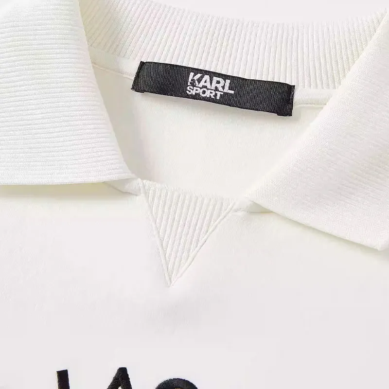KARL LAGERFELD Golf Collection FW24 Sweatshirt Women's Ecru-1
