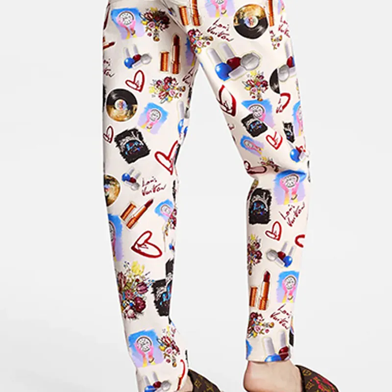 LOUIS VUITTON SS21 Casual Pants Women's Apricot-5