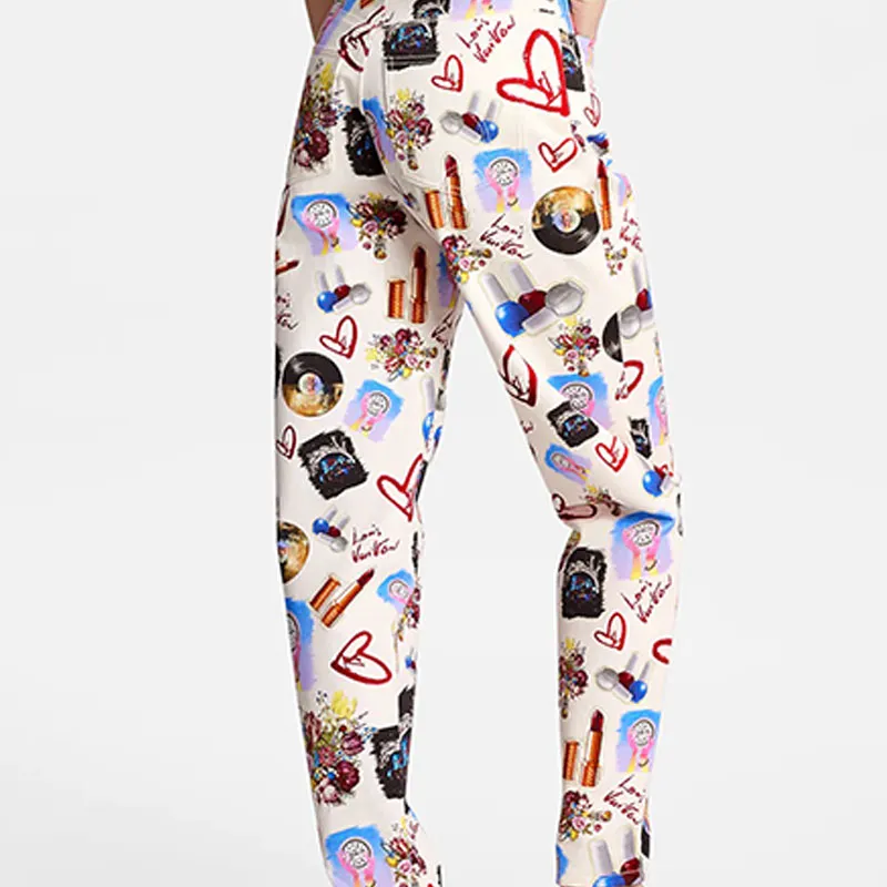 LOUIS VUITTON SS21 Casual Pants Women's Apricot-4