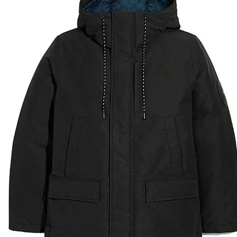 COACH Parka Coats Men Black-1