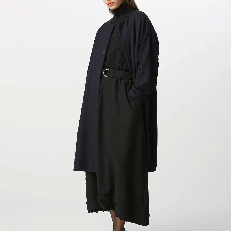 ISSEY MIYAKE Coats Women's Marine Blue-3