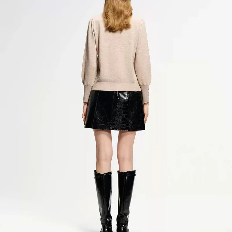 KARL LAGERFELD FW24 Sweater Women's Apricot-2