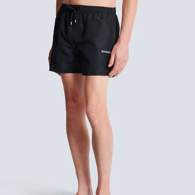 BALMAIN Logo Swim Shorts-4