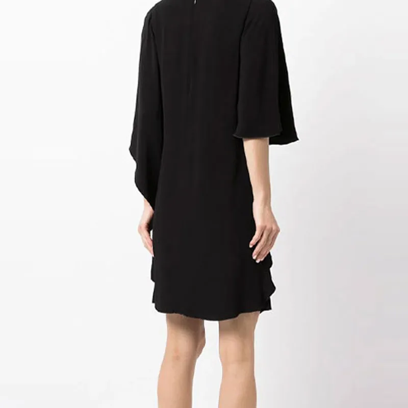 EMPORIO ARMANI Short Sleeved Dress Women's Black-5