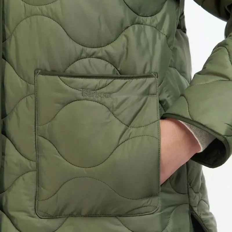 BARBOUR Puffer Jacket Women's Green-4