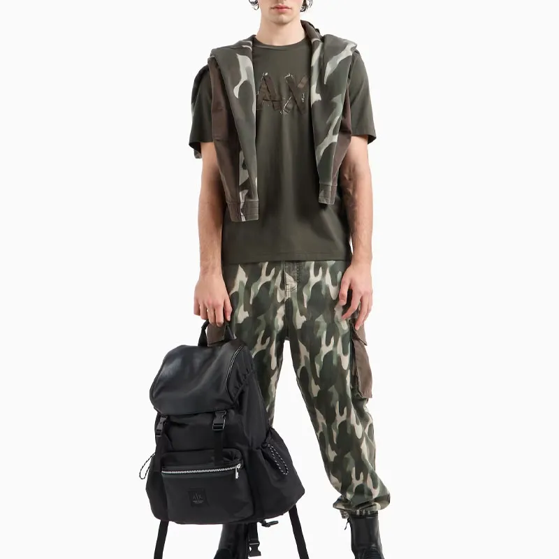 ARMANI EXCHANGEAE T Shirt Men's Army Green-3