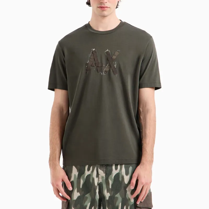 ARMANI EXCHANGEAE T Shirt Men's Army Green-1