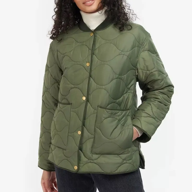 BARBOUR Puffer Jacket Women's Green-3