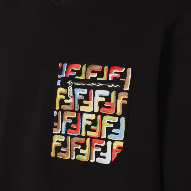 FENDI SS25 Sweatshirt Men's Black-2