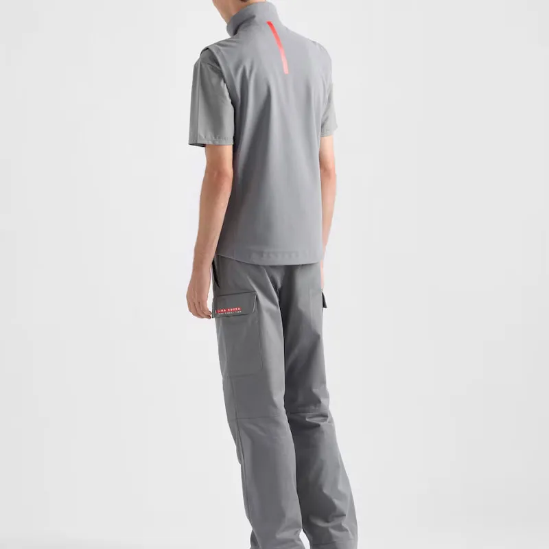 PRADA Tank Tops Men Gray-2