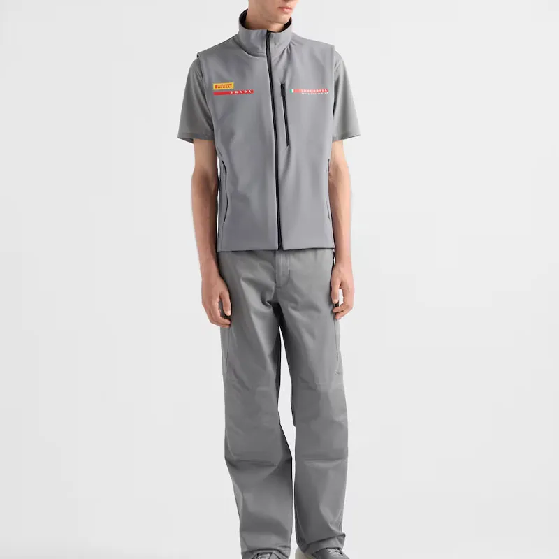 PRADA Tank Tops Men Gray-1