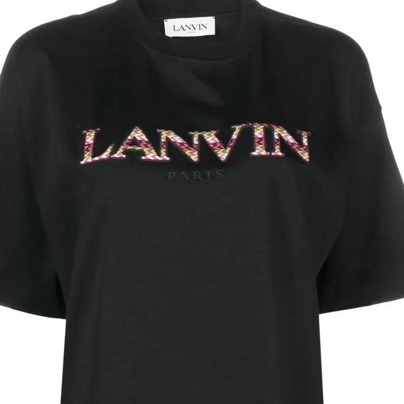 Lanvin Curb Oversized Fit Tee 'Black'-4