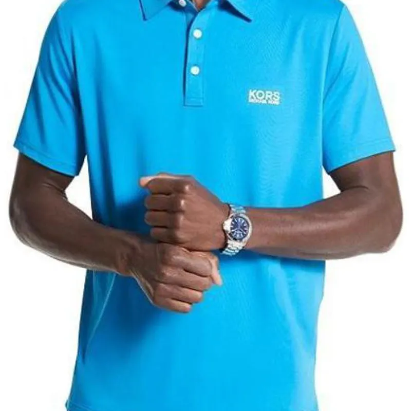 MICHAEL KORS Logo print Short sleeve Polo Shirt-3