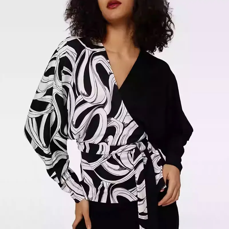 Diane Von Furstenberg FW24 Batwing Sleeve T-Shirt Women's Multicolor-3