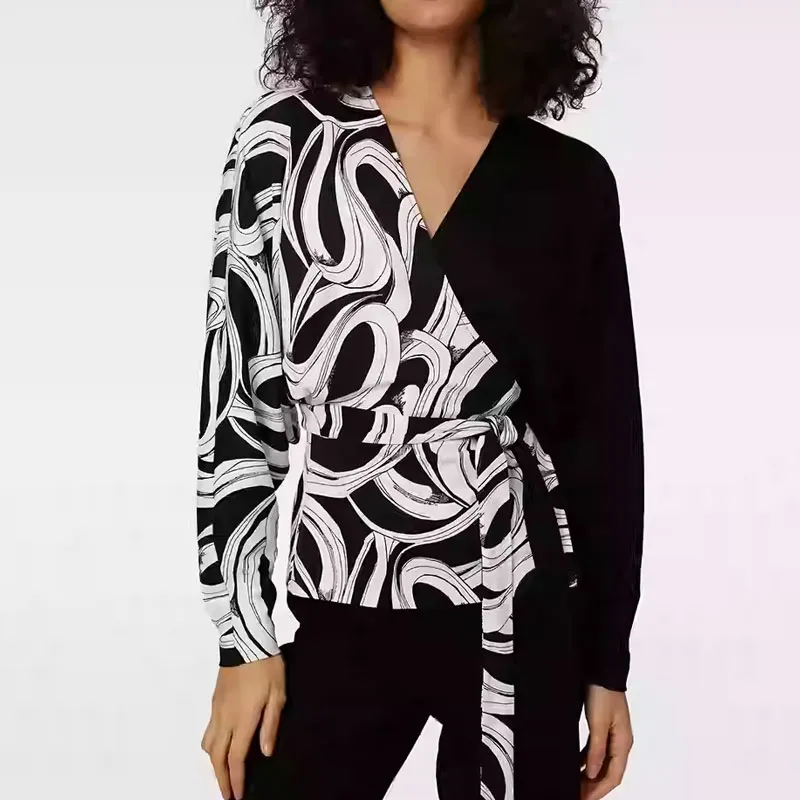 Diane Von Furstenberg FW24 Batwing Sleeve T-Shirt Women's Multicolor-1
