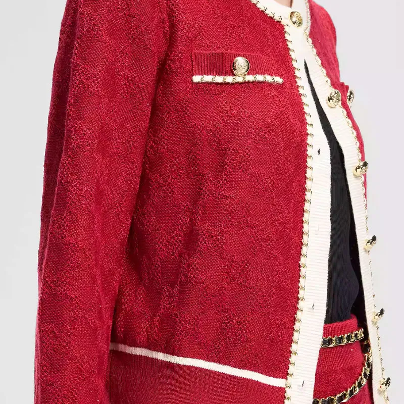 KARL LAGERFELD SS25 Knitwear Women's Red-4