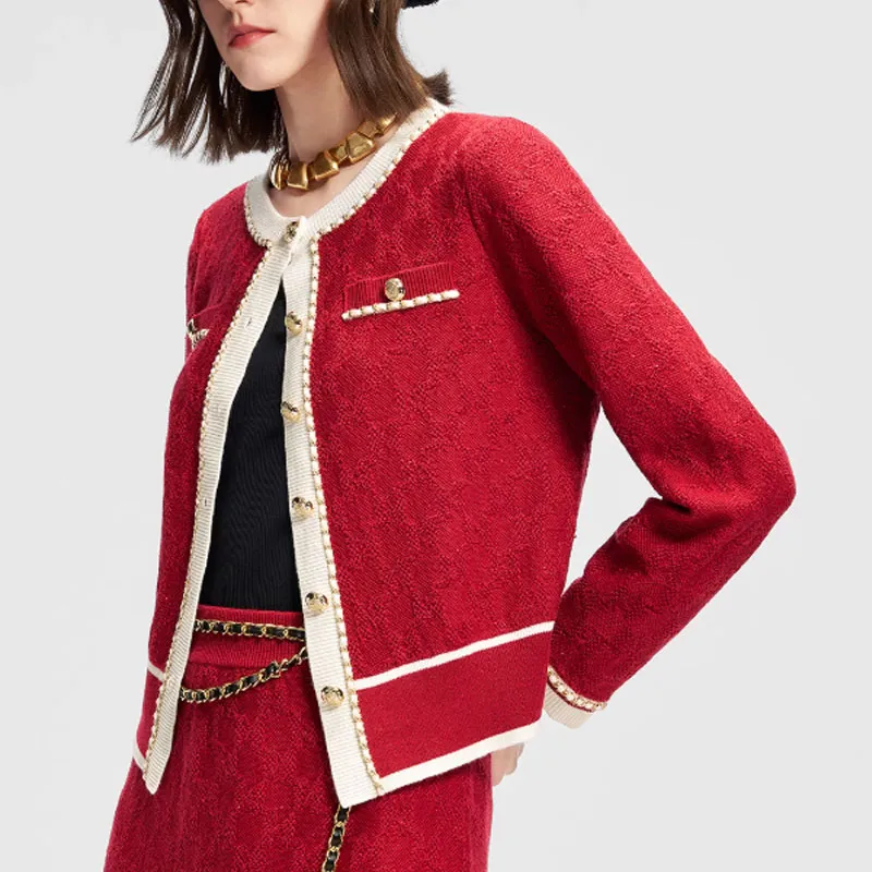 KARL LAGERFELD SS25 Knitwear Women's Red-3