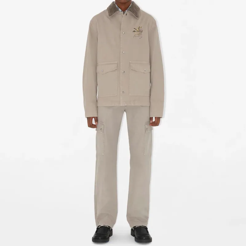 Burberry Gabardine Cargo Trousers-1