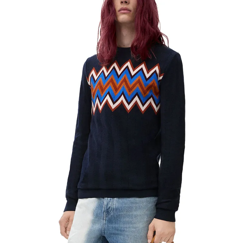 LOEWE Anagram SS25 Sweater Men's Multicolor-1