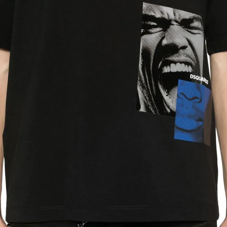 DSQUARED 2 Graphic Printed Crewneck T Shirt-3