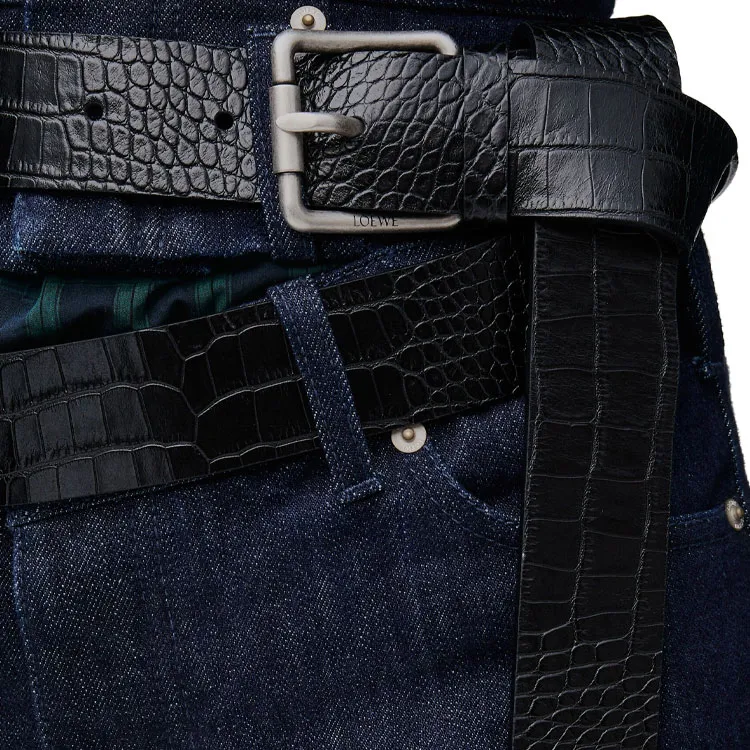 LOEWE SS25 Jeans Women's Indigo-4