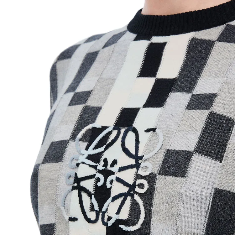 LOEWE Anagram Sweater 'Grey/Light Grey'-4
