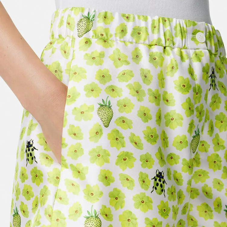 VERSACE Floral Printed Elasticated Waistband Shorts-4