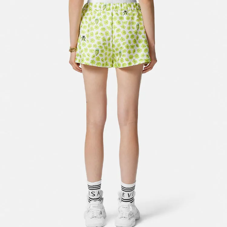 VERSACE Floral Printed Elasticated Waistband Shorts-2