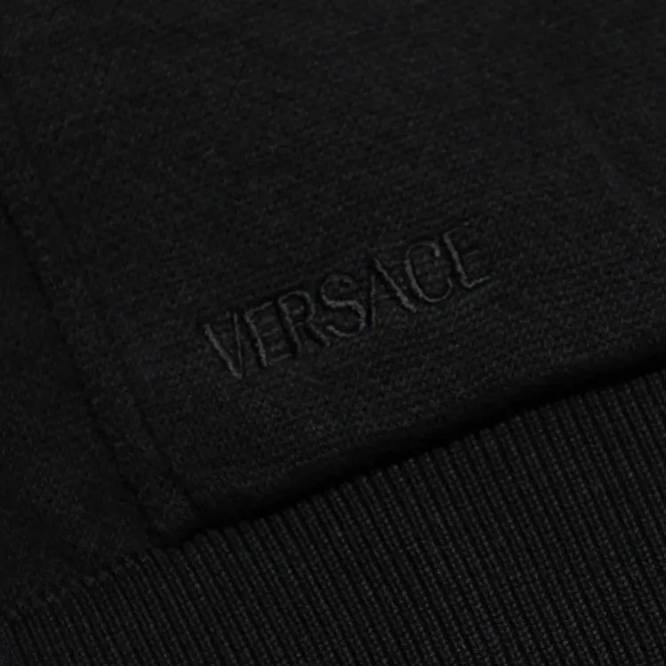 VERSACE Zipped Reversible Knitted Cardigan-6