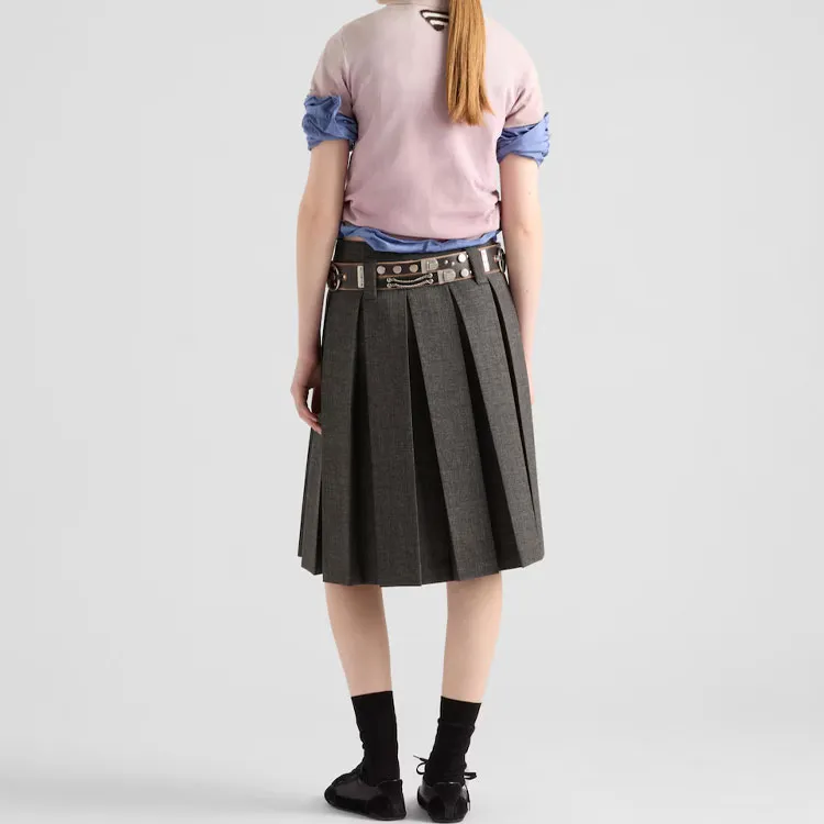 PRADA Logo Printed Crewneck T Shirt-2