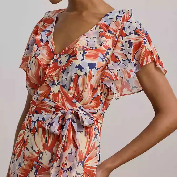 LAUREN RALPH LAUREN SS25 Short Sleeved Dress Women's Multicolor-3