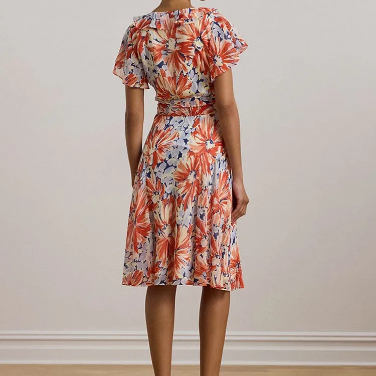 LAUREN RALPH LAUREN SS25 Short Sleeved Dress Women's Multicolor-2