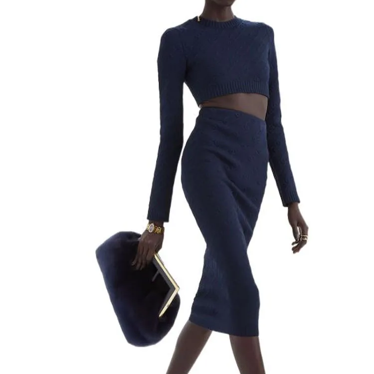 FENDI FW22 Sweater Women's Blue-3