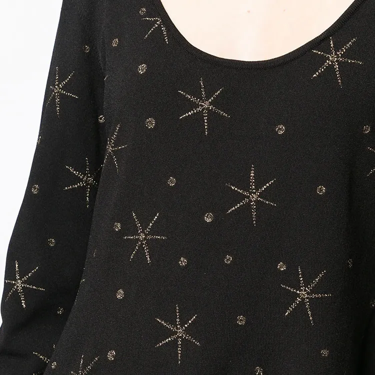 Valentino Garavani Pre-Owned Star-print Knitted Dress-4