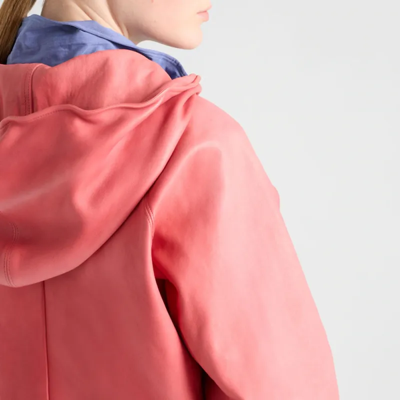 PRADA Hooded Leather Jacket-4