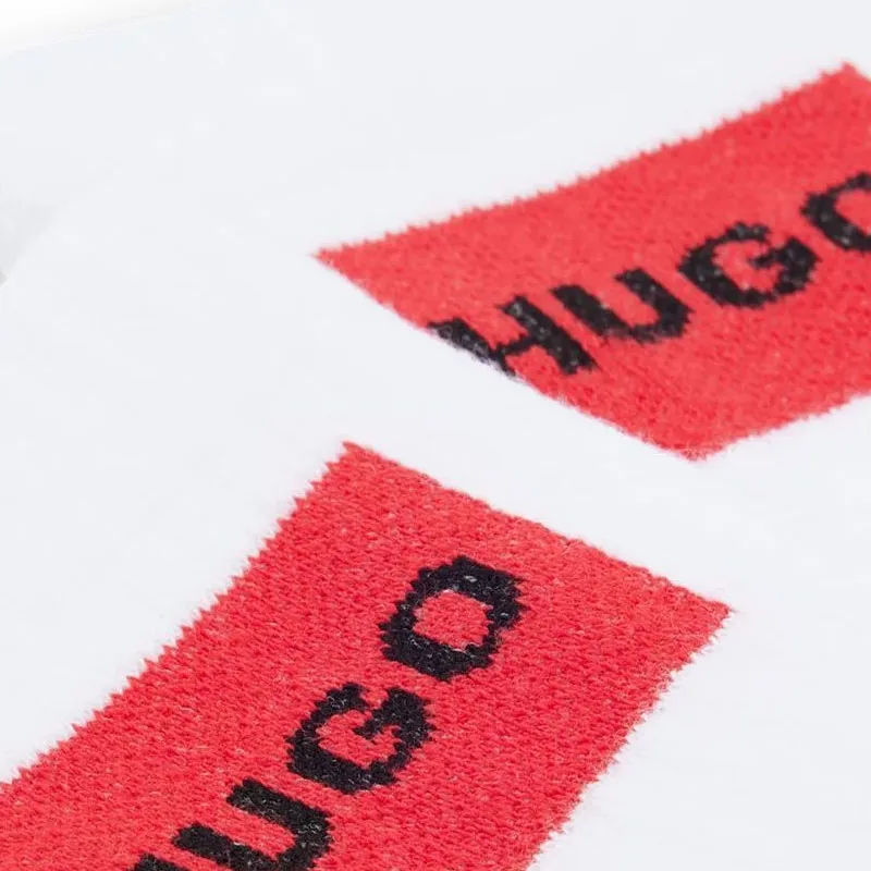 HUGO BOSS Two Pack Of Short Socks In A Cotton Blend Ankle Socks Men's 1 Pack White-1